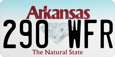 AR license plate 290WFR