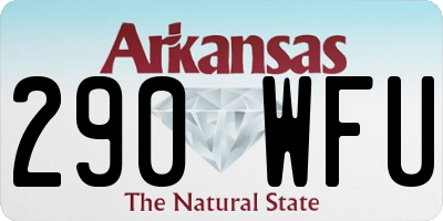 AR license plate 290WFU