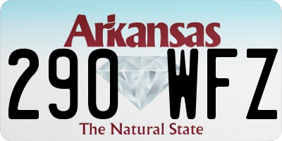 AR license plate 290WFZ