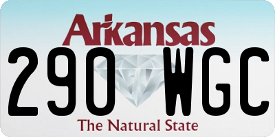 AR license plate 290WGC