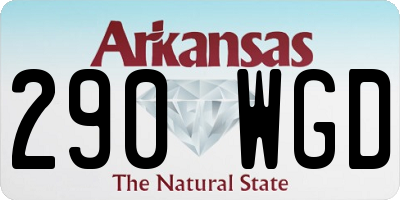 AR license plate 290WGD