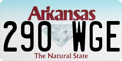 AR license plate 290WGE