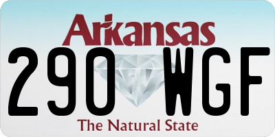 AR license plate 290WGF