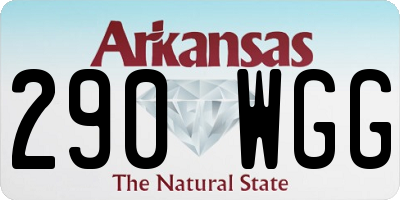 AR license plate 290WGG