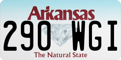 AR license plate 290WGI