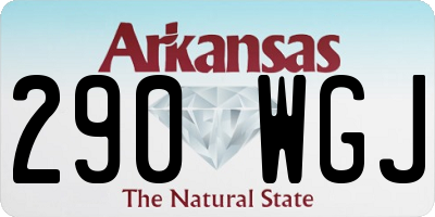 AR license plate 290WGJ