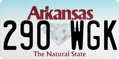 AR license plate 290WGK