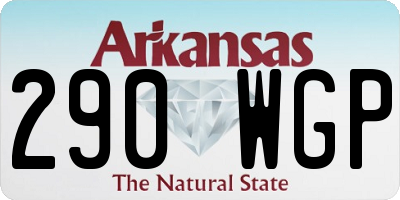 AR license plate 290WGP