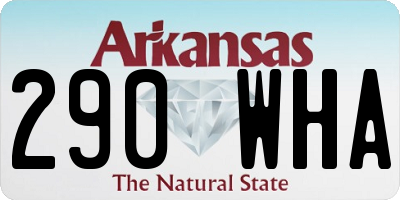 AR license plate 290WHA