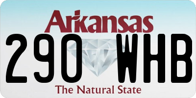 AR license plate 290WHB