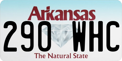 AR license plate 290WHC
