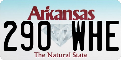 AR license plate 290WHE