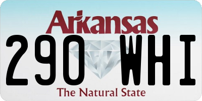 AR license plate 290WHI