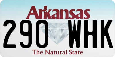 AR license plate 290WHK