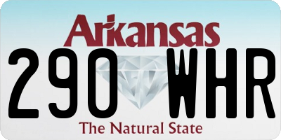 AR license plate 290WHR