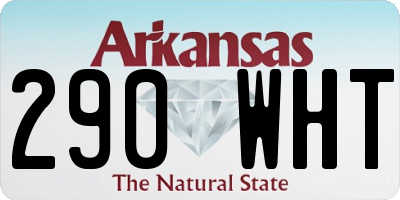 AR license plate 290WHT