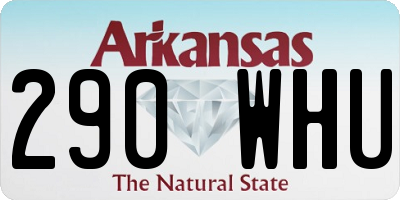 AR license plate 290WHU