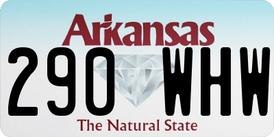 AR license plate 290WHW
