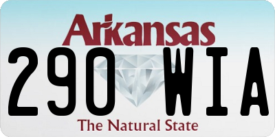 AR license plate 290WIA