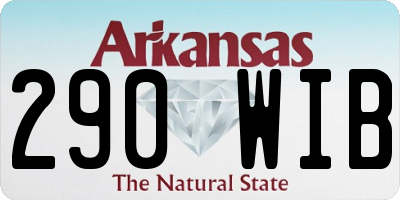 AR license plate 290WIB