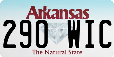 AR license plate 290WIC