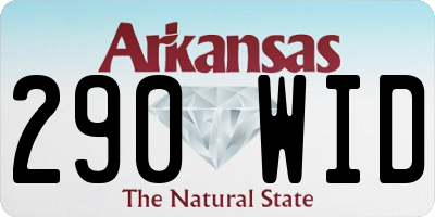 AR license plate 290WID