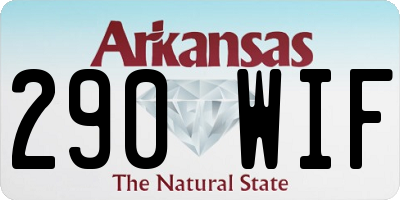 AR license plate 290WIF