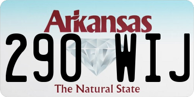 AR license plate 290WIJ