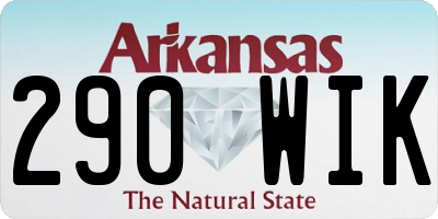 AR license plate 290WIK