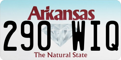AR license plate 290WIQ