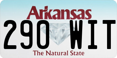 AR license plate 290WIT