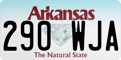 AR license plate 290WJA