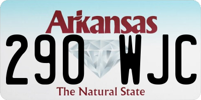AR license plate 290WJC