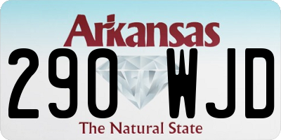 AR license plate 290WJD