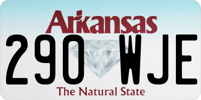 AR license plate 290WJE