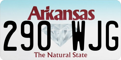 AR license plate 290WJG