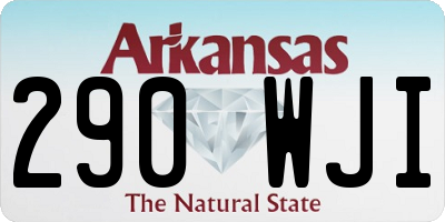 AR license plate 290WJI