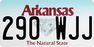 AR license plate 290WJJ