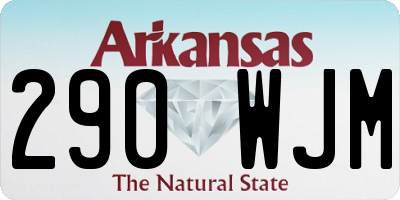 AR license plate 290WJM