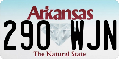 AR license plate 290WJN