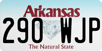 AR license plate 290WJP