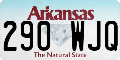 AR license plate 290WJQ