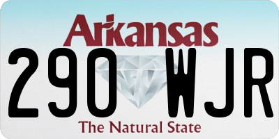 AR license plate 290WJR