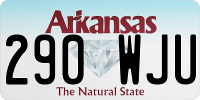 AR license plate 290WJU