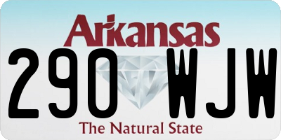 AR license plate 290WJW