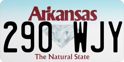AR license plate 290WJY