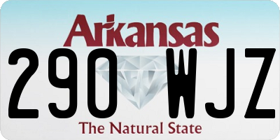 AR license plate 290WJZ