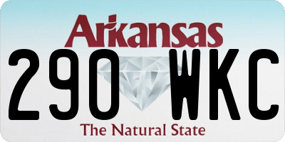AR license plate 290WKC