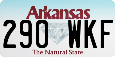 AR license plate 290WKF