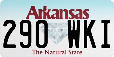 AR license plate 290WKI